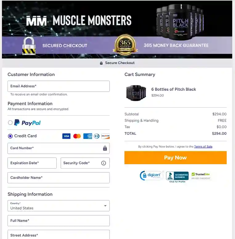 Pitch Black Order Page