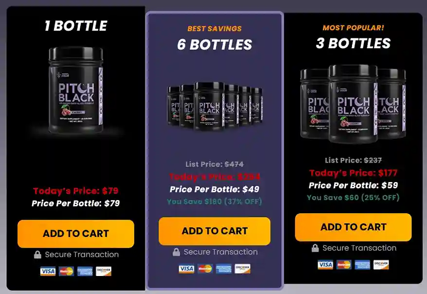 Pitch Black price